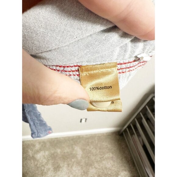 True Grit Mens Blue Chambray Western Shirt Button Front Long Sleeve Blue XXL - Picture 4 of 8